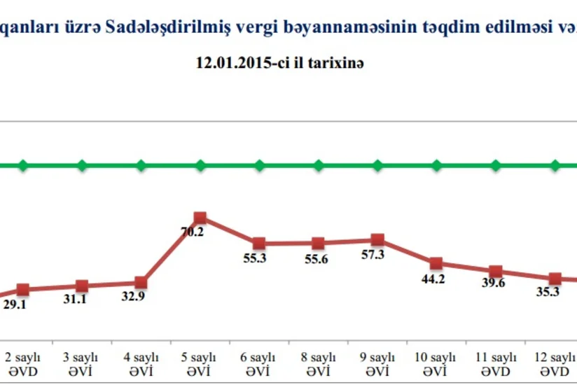 ​Naxçıvandakı vergi ödəyicilərinin 90%-i artıq hesabatlarını verib
