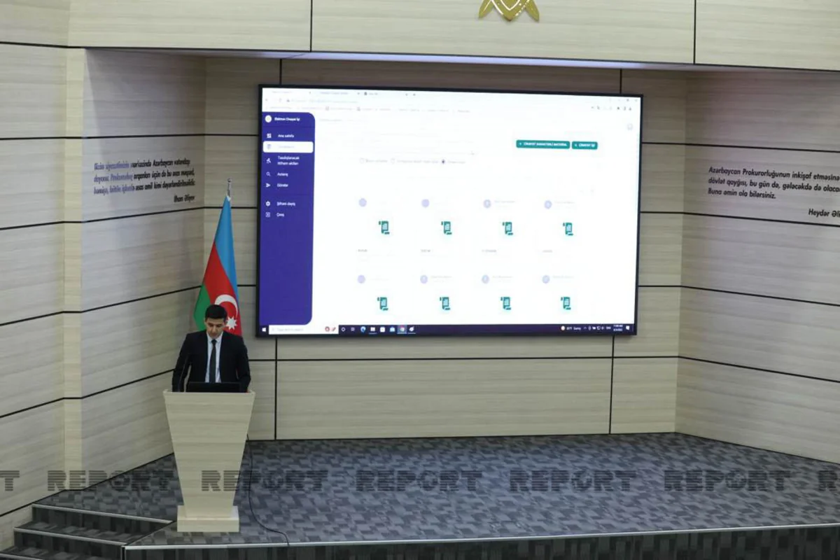 Baş Prokurorluqda “Elektron cinayət işi” və “Elektron cinayət xəritəsi” proqramlarının təqdimatı olub