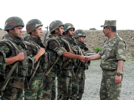 Azerbaijan's Defense Minister visited frontline military units