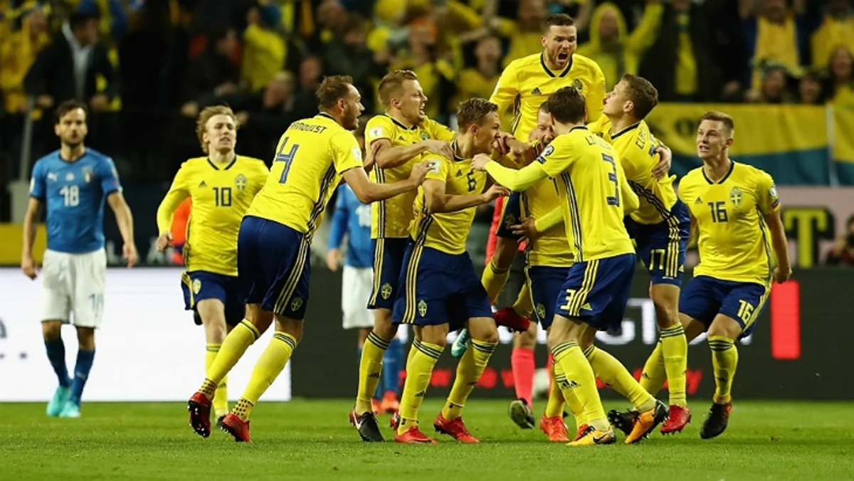 DÇ-2018: İtaliya ilk play-off matçında İsveçə məğlub olub