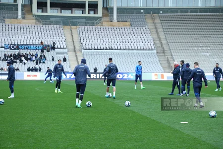 Azərbaycan millisinin Tofiq Bəhramov adına Respublika stadionunda açıq məşqi keçirilib