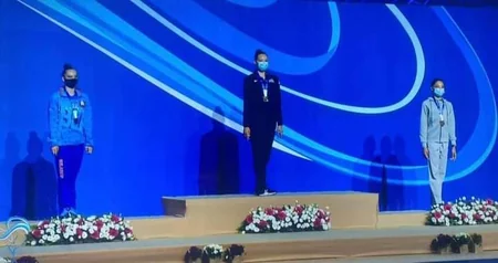 Gimnastlarımız İsraildə növbəti medallarını qazanıb