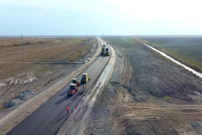 Bəhrəmtəpə-Biləsuvar yolu bərpa etdirilir - FOTO