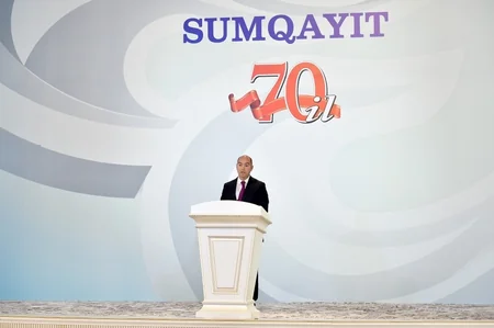Prezident Sumqayıtın 70 illiyinə həsr olunan tədbirdə iştirak edib - YENİLƏNİB-2