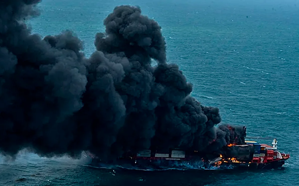 Crew abandon HK-flagged container ship in Red Sea after fire, sources say