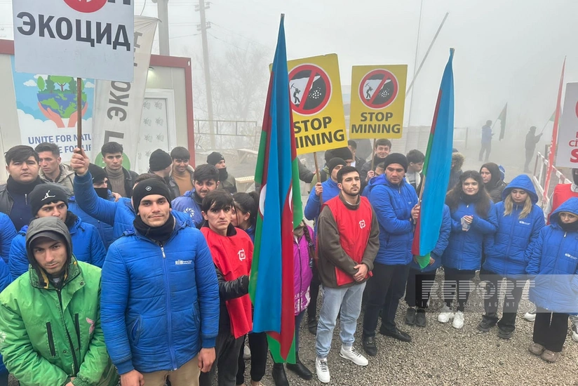 Акция протеста на дороге Ханкенди-Лачын продолжается, требования остаются неизменными