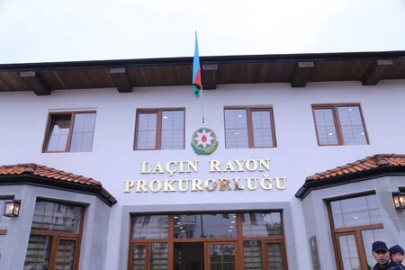 Baş prokuror Laçına gedib, prokurorluğun inzibati binası istifadəyə verilib