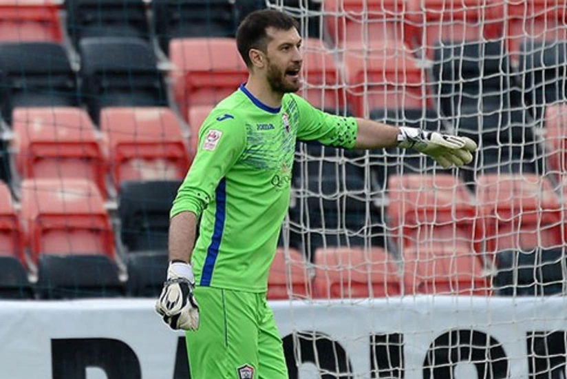 Ukraynalı qapıçı Qəbələdə 100-cü oyununu keçirib