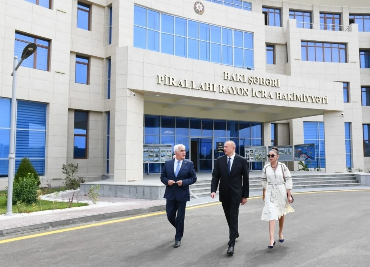 President Ilham Aliyev attends inauguration of new administrative building of YAP Pirallahi district branch