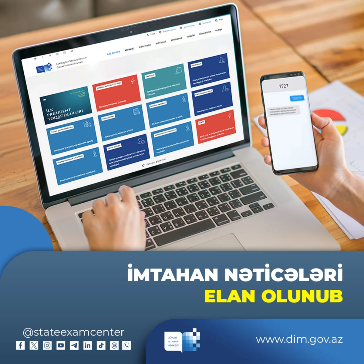 DİM imtahanların nəticələrini açıqlayıb