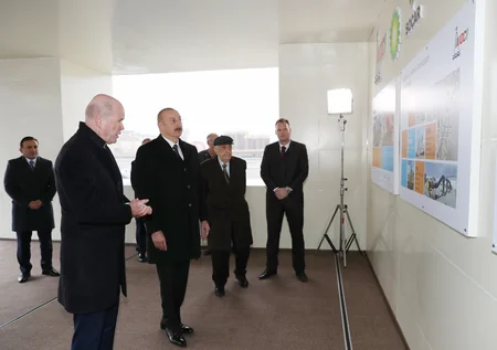 President Ilham Aliyev attends Azeri Central East jacket sail-away ceremony