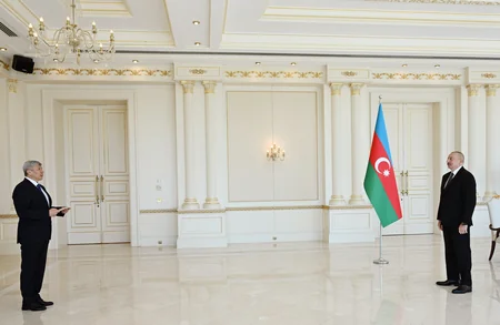 President Ilham Aliyev receives credentials of incoming Kyrgyz ambassador