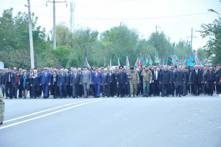 Ağdam və Tərtərdə Dövlət Bayrağı günü qeyd olunub - FOTO