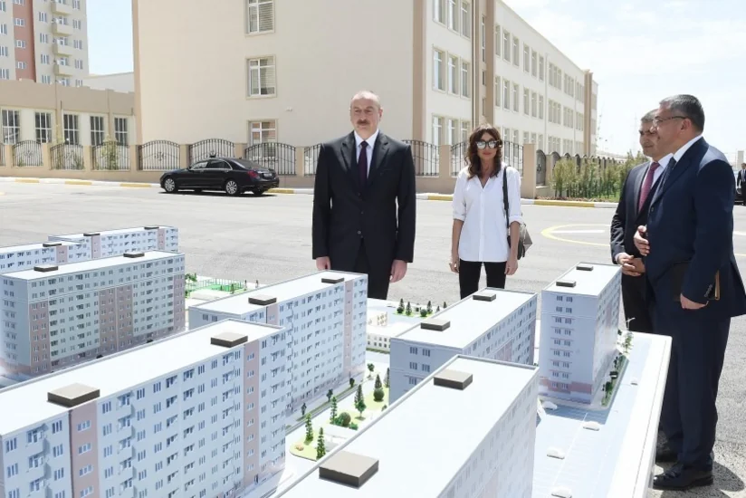 Qobu Park yaşayış kompleksi məcburi köçkünlər üçün salınmış sayca 98-ci şəhərcikdir - VİDEO