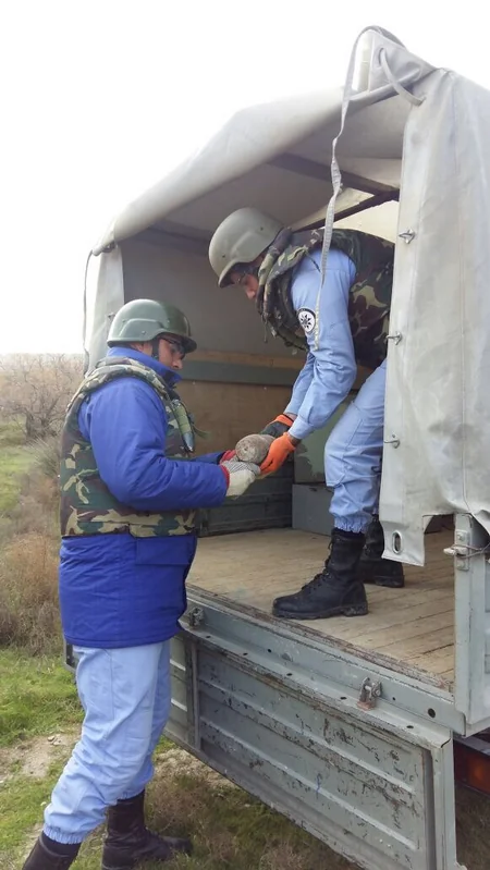 Sumqayıtda top mərmisi tapılıb