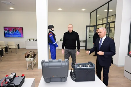 President attends opening of Aghdam Regional Digital Management Center