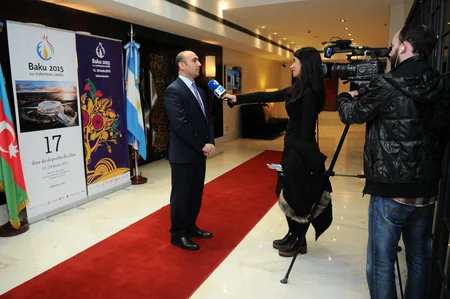 Argentinada Bakı 2015 Birinci Avropa Oyunlarının təqdimatı keçirilib