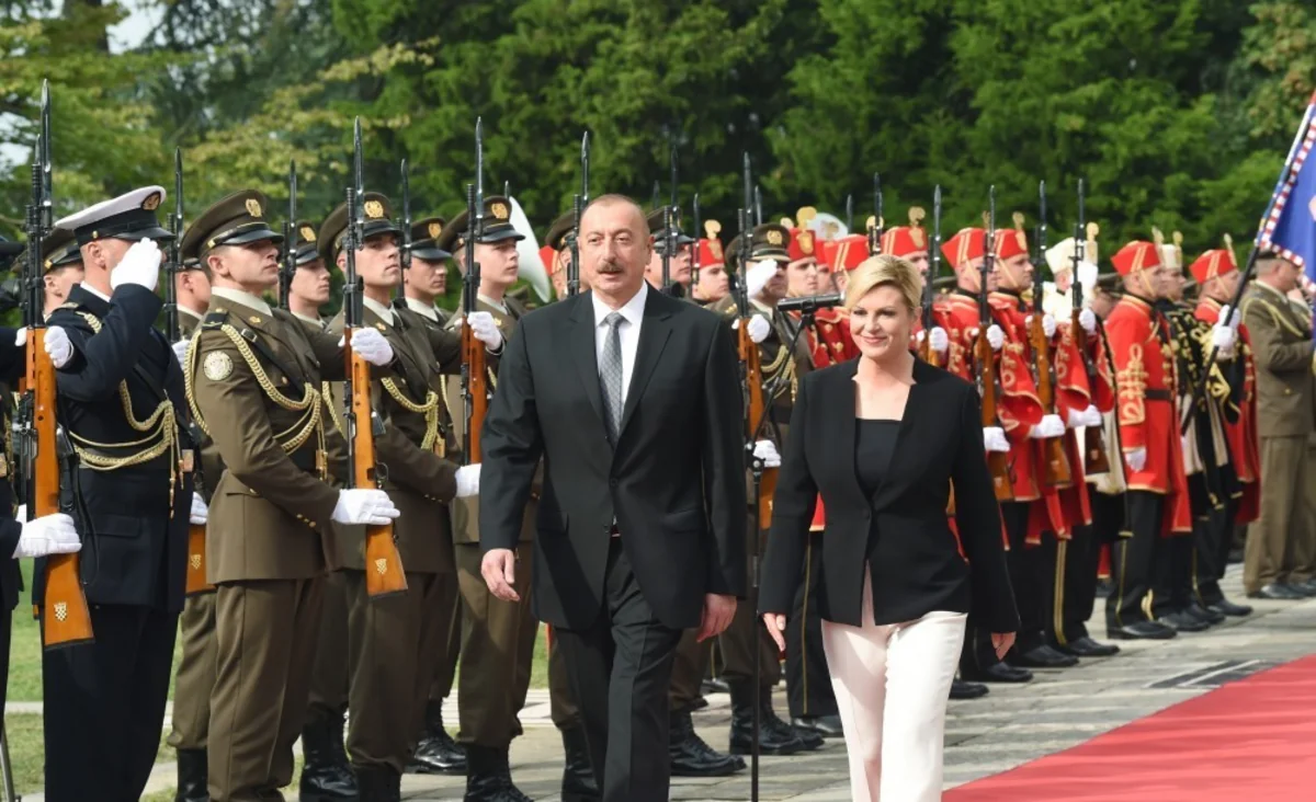 Official welcome ceremony held for President Ilham Aliyev in Zagreb