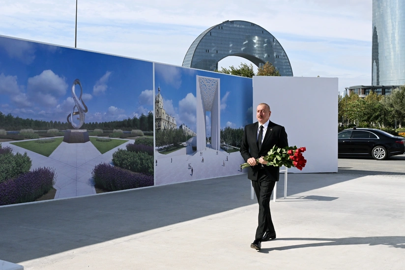 Prezident İlham Əliyev Zəfər parkında olub - YENİLƏNİB