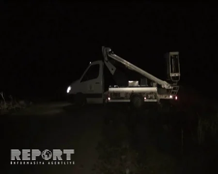 Goranboyun kəndlərində elektrik enerjisinin nəqli bərpa edilib - FOTO