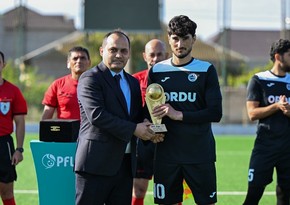 Azərbaycan I Liqasında aprel ayının ən yaxşı qolunun müəllifi mükafatlandırılıb