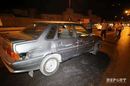 Bakıda yük maşını 9 avtomobilə çırpılıb, 4 nəfər xəsarət alıb - FOTO - YENİLƏNİB