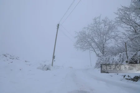 Şuşada mövsümün növbəti qar yağışı - FOTOREPORTAJ 