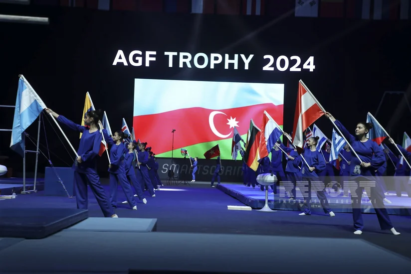 Bakıda idman gimnastikası üzrə Dünya Kubokunun açılış mərasimi keçirilib