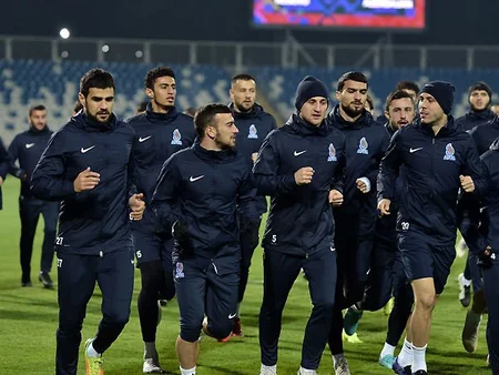 Azərbaycan yığması Kosovo ilə oyunöncəsi son məşqinə çıxıb