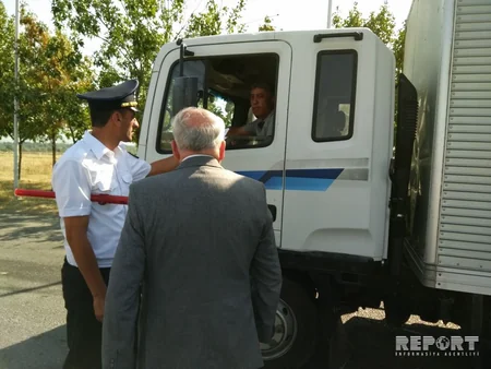 Şəkidə reyd keçirilib, 70-dən çox sürücü saxlanılıb - FOTO