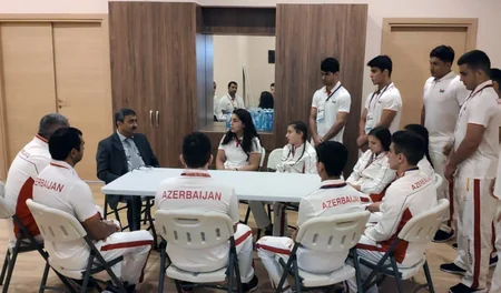 EYOF-də iştirak edəcək cüdoçularla görüş keçirilib
