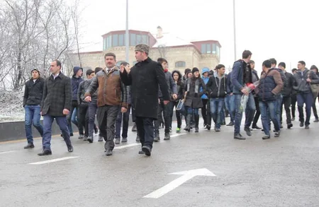 ​Gənclər Quba Soyqırımı Memorial Kompleksinə yürüş edib - FOTO