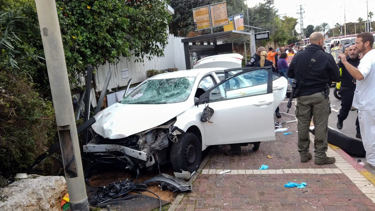 Woman killed, 17 wounded in car-ramming, stabbing spree by 2 terrorists in Israel’s Ra’anana