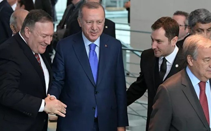 Ərdoğan və Pompeo Liviya üzrə Berlin konfransını tərk ediblər