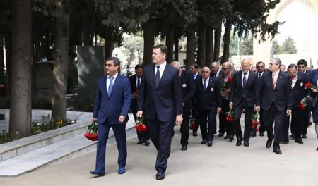Beynəlxalq Cüdo Federasiyasının rəsmiləri ulu öndər Heydər Əliyevin xatirəsini yad ediblər