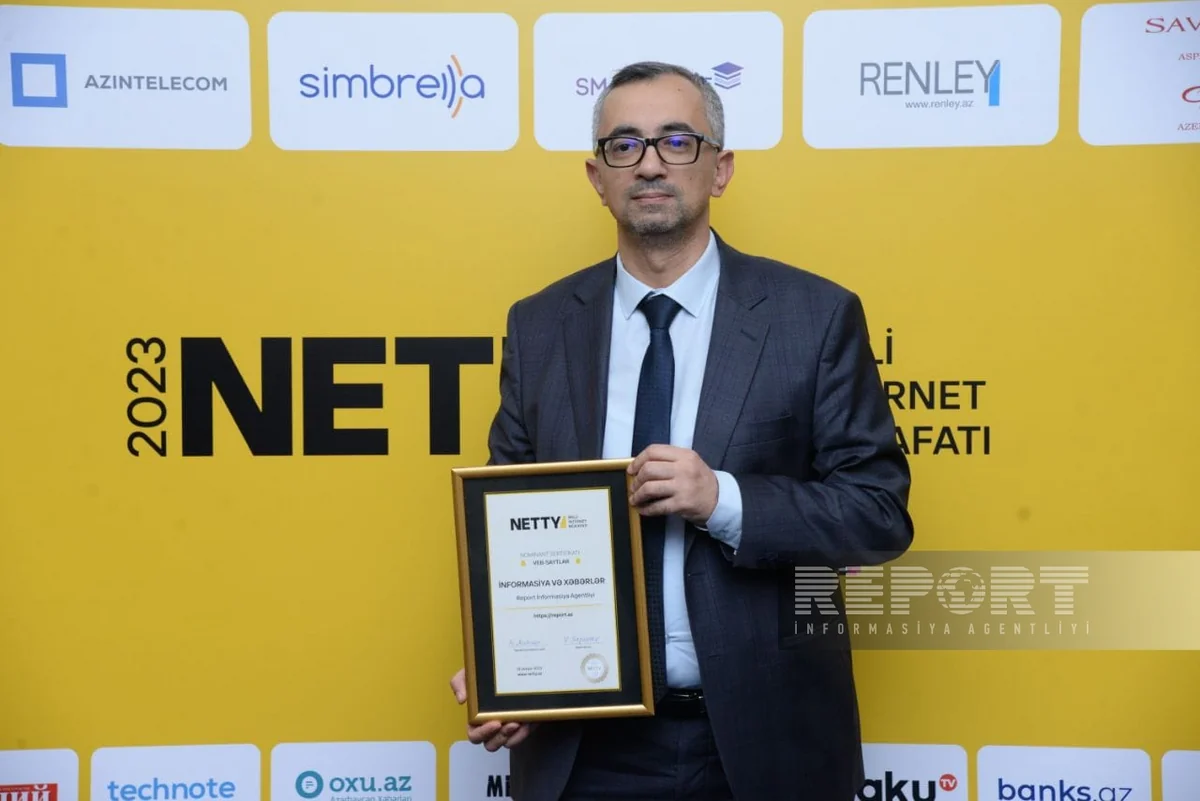 Report İA NETTY 2023 Milli internet mükafatının qalibi olub