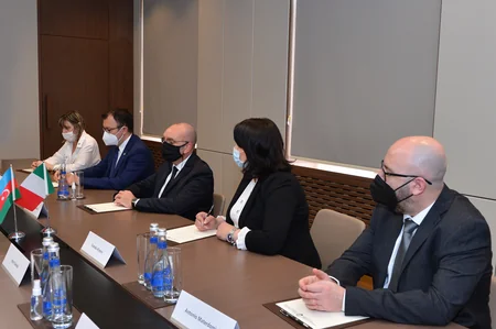 Azərbaycanın XİN başçısı İtaliya Senatının komissiya sədri ilə görüşüb