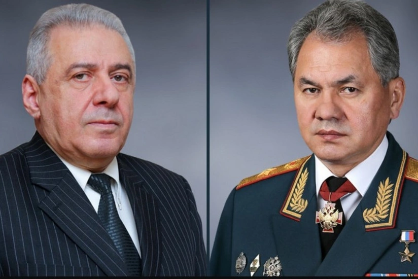 Rusiya və Ermənistanın müdafiə nazirləri Qarabağdakı sülhməramlıların fəaliyyətini müzakirə edib