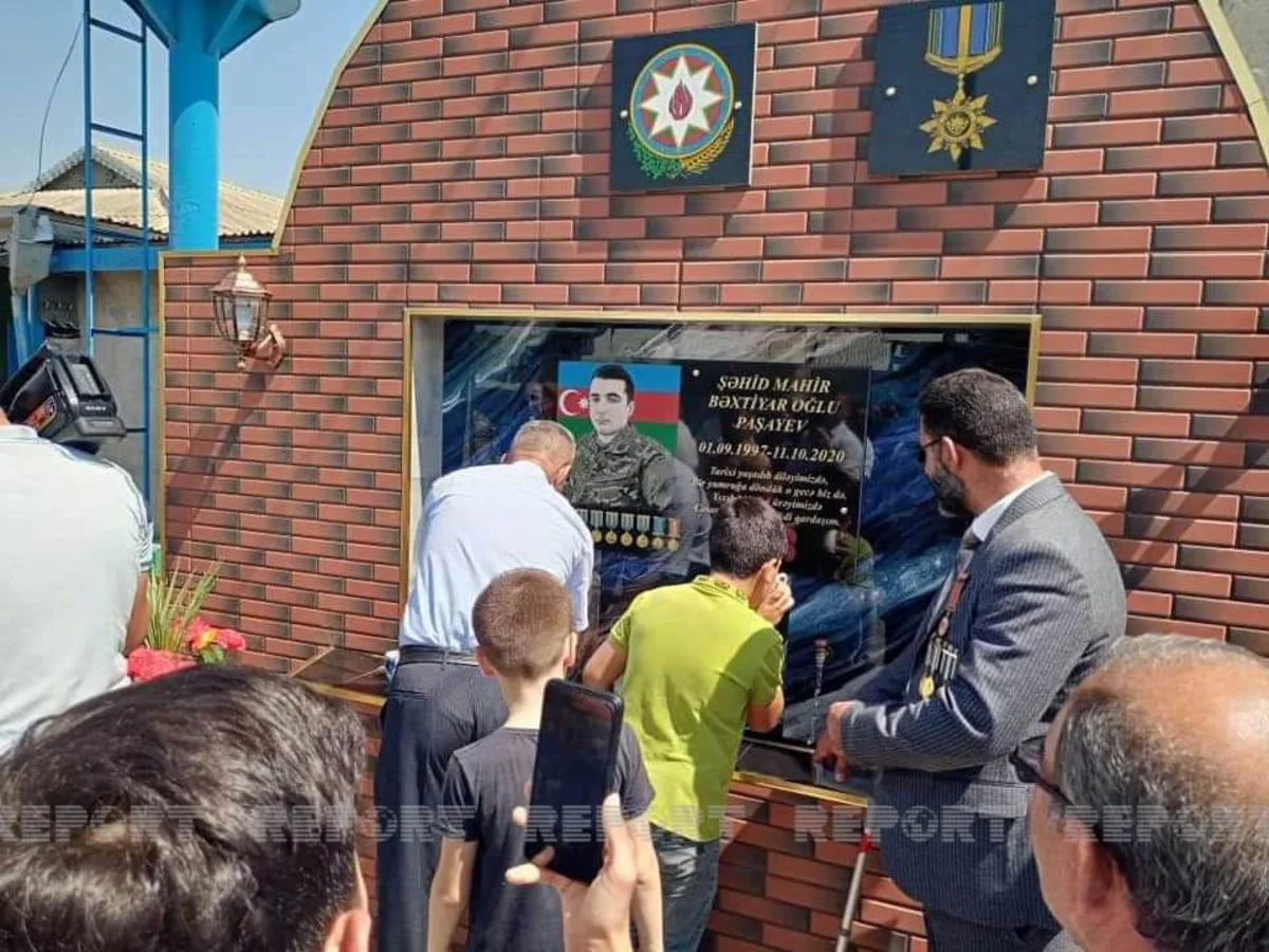 Cəlilabadda Vətən müharibəsi şəhidinin xatirəsinə inşa edilən bulağın açılışı olub