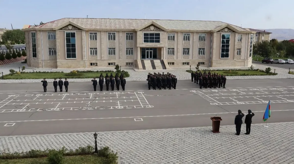Naxçıvan Orta İxtisas Polis məktəbinə qəbul edilən kursantların andiçmə mərasimi keçirilib