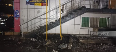 Пожар на объекте в Бинагадинском районе Баку потушен