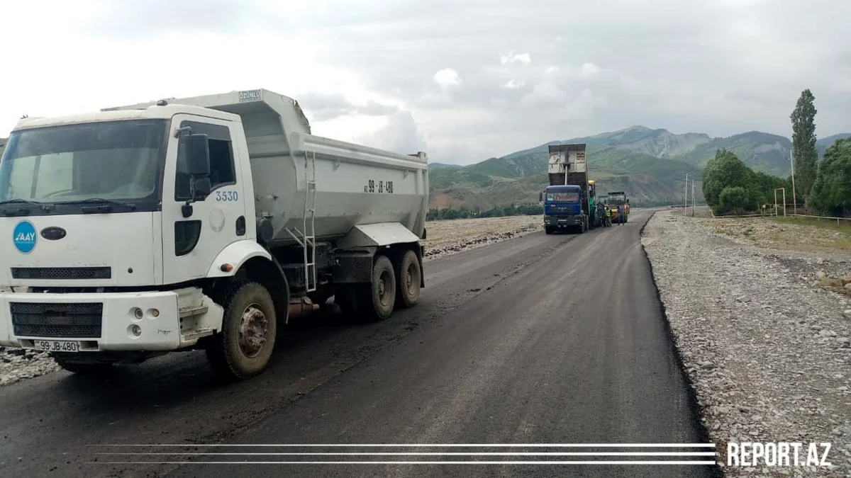Azərbaycanda 68 min sakinin istifadə edəcəyi yol çəkilir - VİDEO