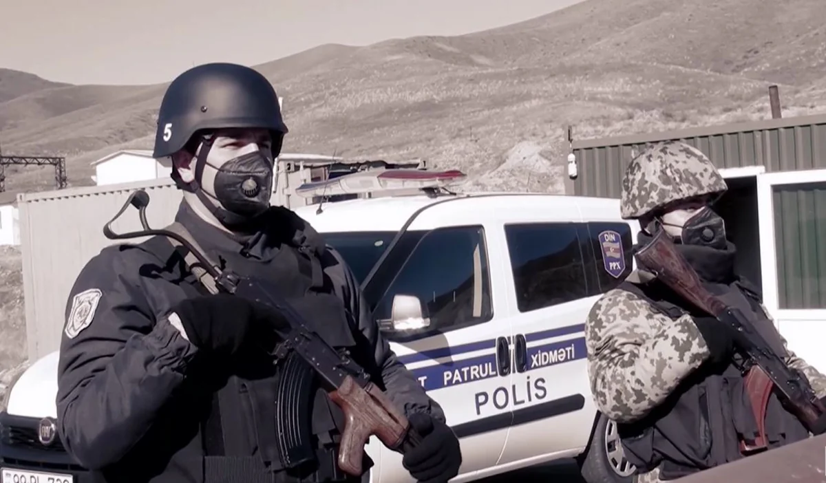 Polis işğaldan azad edilən ərazilərdə fəaliyyətini davam etdirir