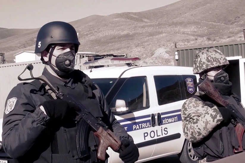 Polis işğaldan azad edilən ərazilərdə fəaliyyətini davam etdirir