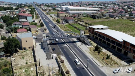 Bakı-Şamaxı-Yevlax avtomobil yolunda piyada keçidi istifadəyə verilib