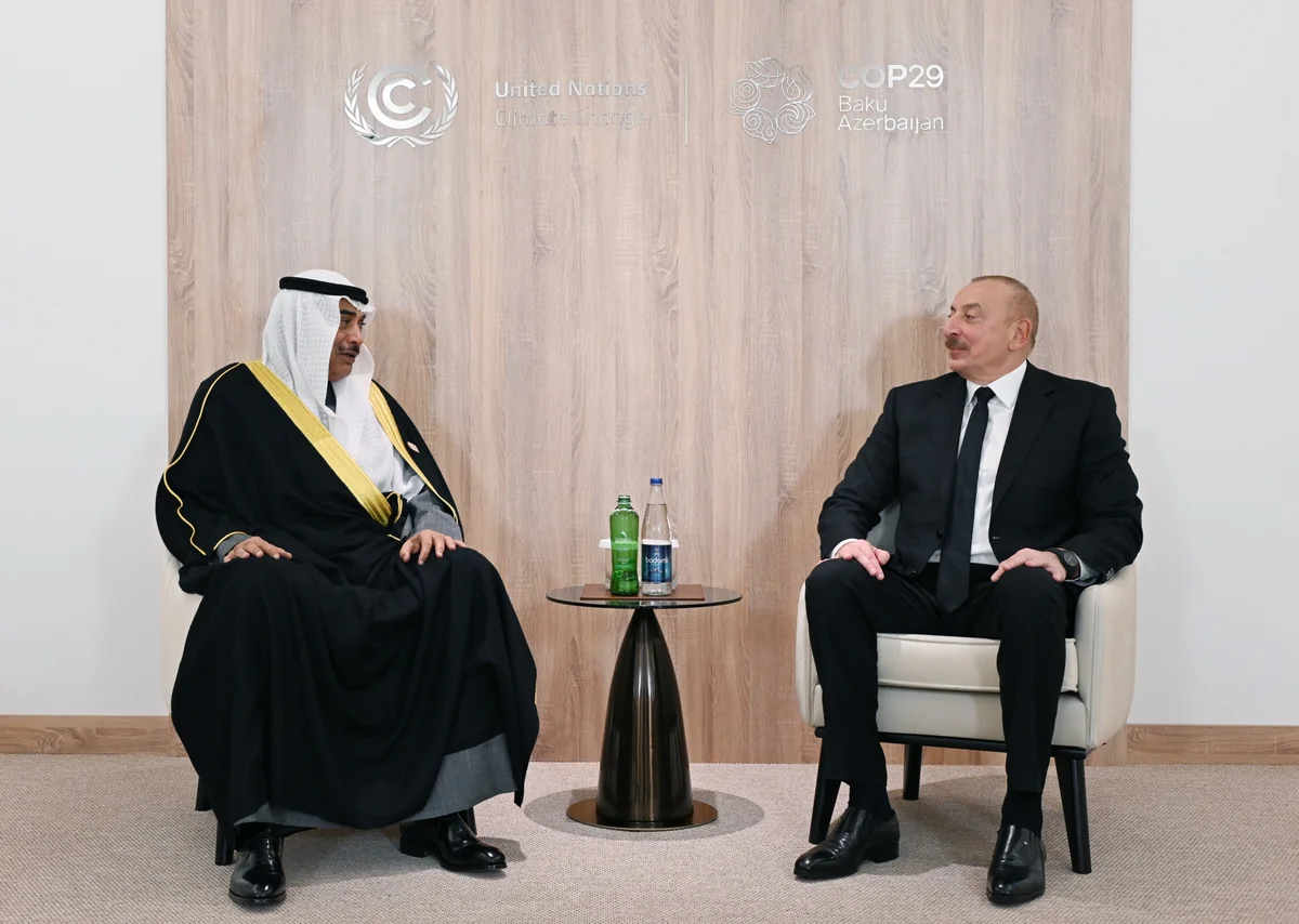 President Ilham Aliyev meets with Crown Prince of Kuwait