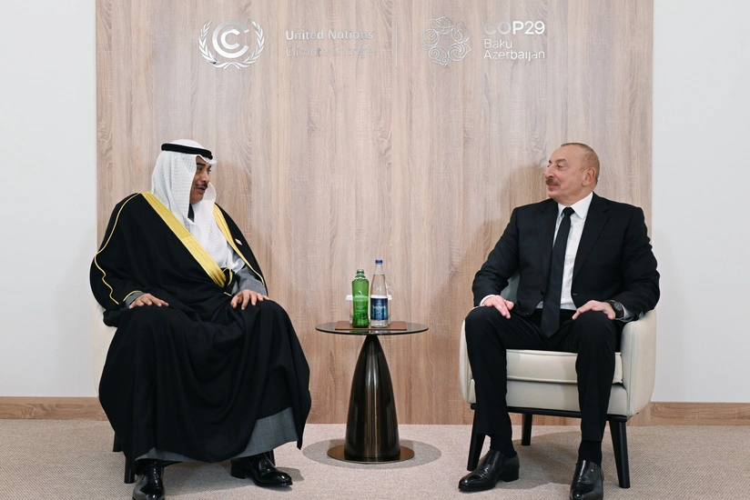 Prezident İlham Əliyev Küveyt Dövlətinin Vəliəhdi ilə görüşüb - YENİLƏNİB