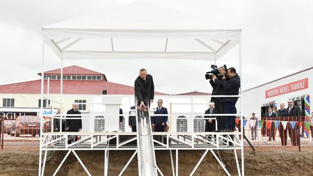 President Ilham Aliyev opened “Modern” furniture factory in Aghstafa