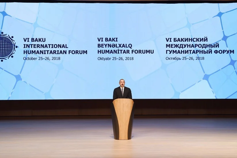 Prezident İlham Əliyev: Azərbaycan beynəlxalq humanitar əməkdaşlığın dərinləşməsi üçün çox önəmli ölkəyə çevrilmişdir