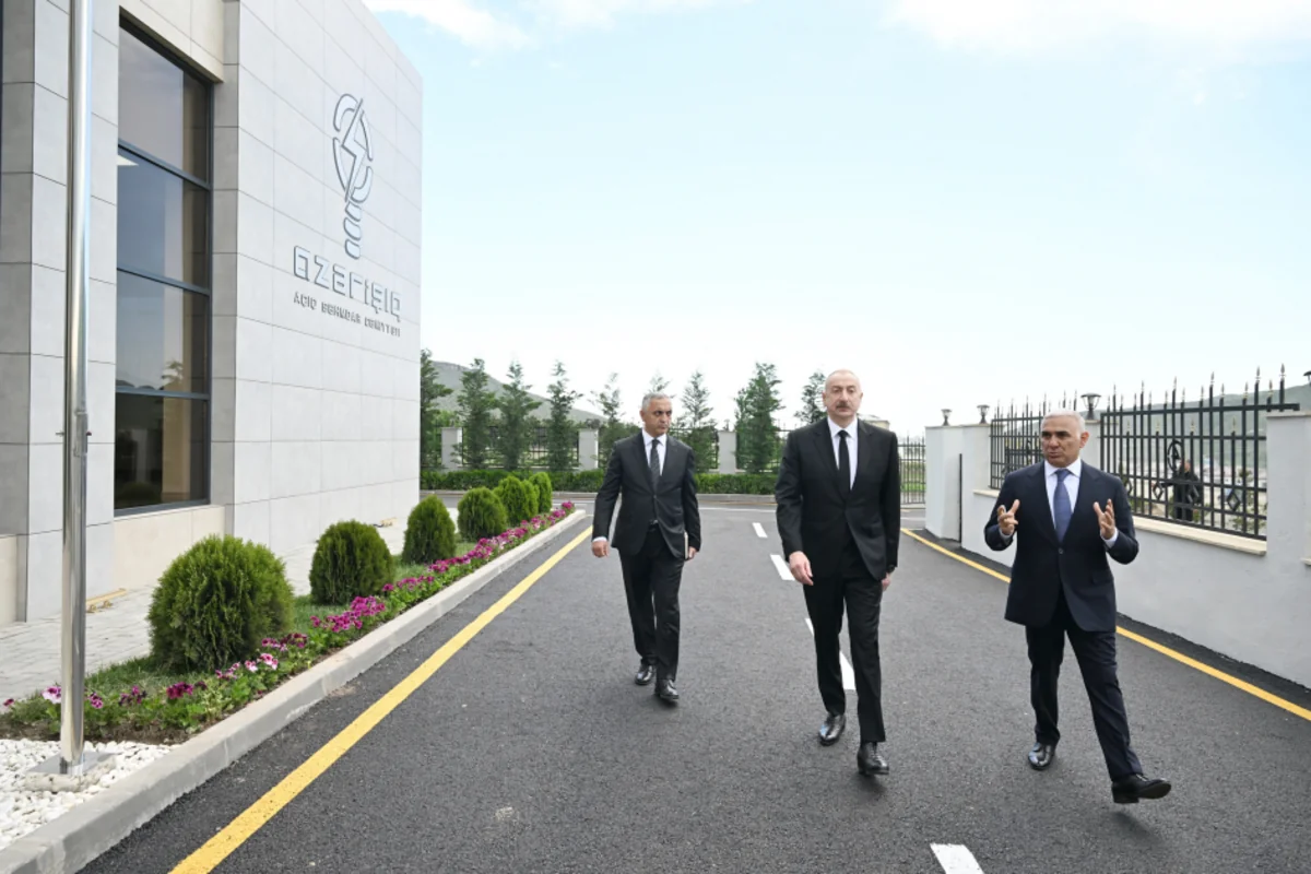 President Ilham Aliyev attends inauguration of “Khojaly substation and Digital Control Center owned by “Azerishig” OJSC